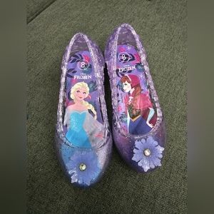 Toddler Girls' Disney Frozen Ballet Jelly Shoes - Purple